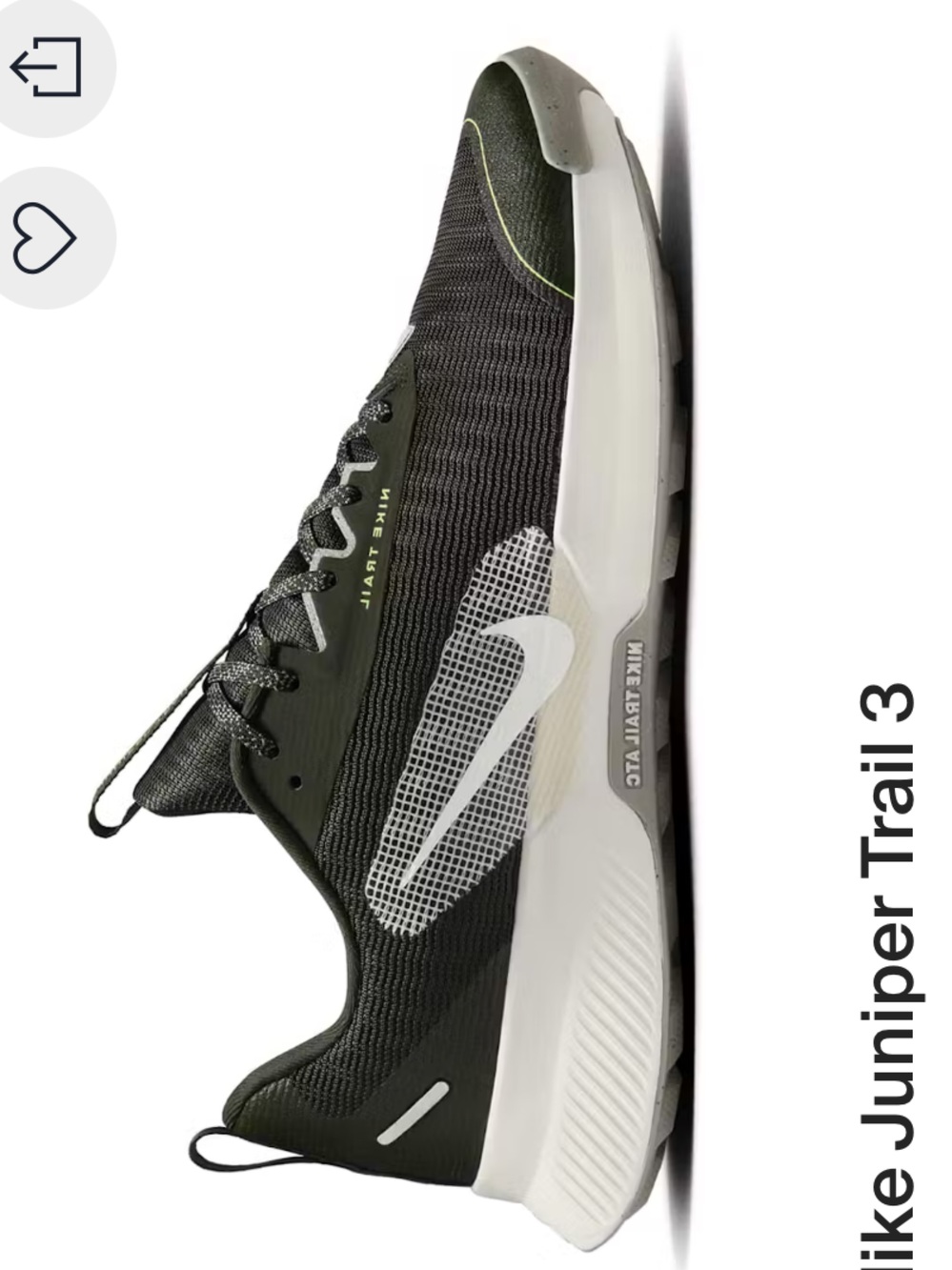 Nike Juniper Trail 3 Sequoia/College Grey/White Trail Shoes